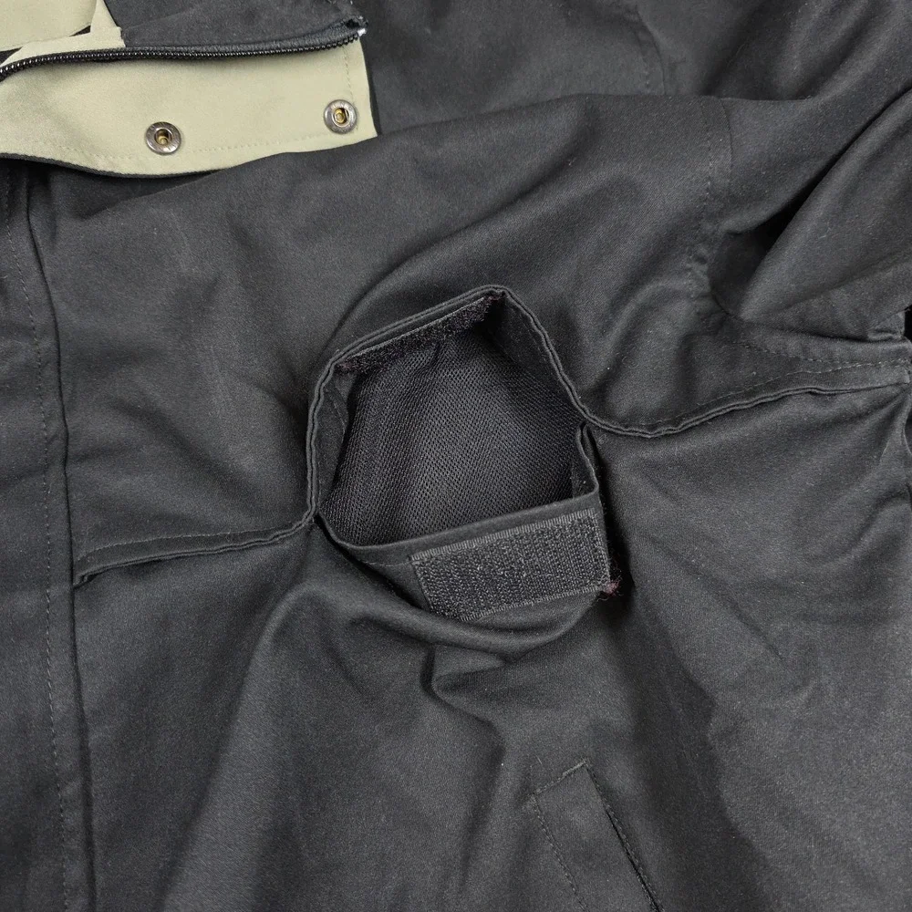 Ashworth Jacket‎ Mens Size L Black Bomber Full Zip Snap Weather Performance